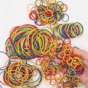 Color Elastic Rubber Band Ponytail Hair Tie Multi-color Disposable Rubber Band For Girls