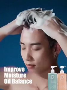 Anti dandruff shampoo moisturizing shampoo Remove dandruff and relieve itching shampoo kelemumur ubat kelemumur kepala syampu kelemumur nourishes hair Nutritional moisture Oil control 500ml 控油海盐去屑洗发露