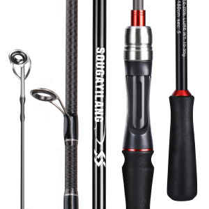 Sougayilang | Sougayilang Fishing Rod 1.8/2..1m Spinning/Casting Rod Power M Carbon Rod Pole 5/6 Sections Travel Fishing Pole Fishing Tackle