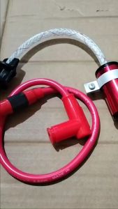 Tutup oli selang model tabung + kabel busi warna universal