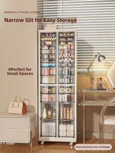 QIOEROUL | Portable Metal Multilayer Cosmetic Storage Cart