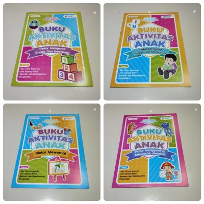 Paket Buku Aktivitas Anak Kurikulum Merdeka Untuk Paud TK RA isi 4 Buku - Lingkar Media