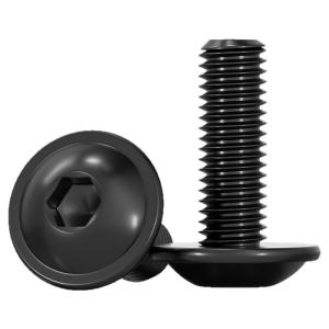 TIANZHUOJINSHU | Black 304 Stainless Steel Round Head Hex Key Screws