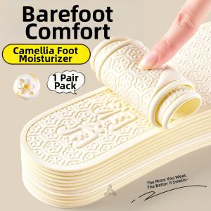 ZHIHAOEN | Ultra Thin Soft Bottom Breathable Anti-slip Latex Insoles for Women Summer