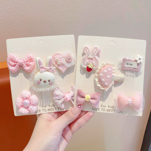 ENEN | Cute Sweet Cartoon Bunny Bow Hair Clip No Damage