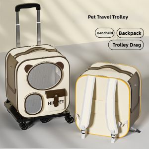hipidog | Spacious Cat Carrier Backpack Portable for Two Cats with Shoulder Straps