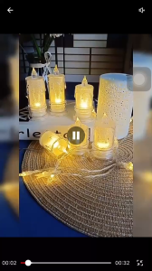 Led Battery Operated Candle Electronic Flameless Candle Altar Light For Candle Holder Weeding Events