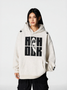 A chock | Heavy Embroidery Hoodie Thickened Winter Coat