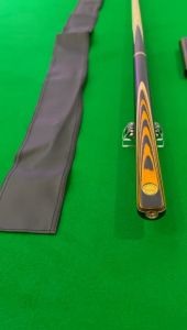 (Ready Stock) Snooker Cue 3/4 9.5mm with Cue PU Bag - Techno Wood Snooker Cue Billiards Cue 9.5mm