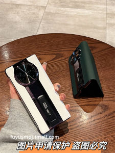 Ultra-Thin Genuine Leather Flip Cover Phone Case for Huawei Mate X5 Foldable Screen New Edition Mate X3 Luxury Business Style Protective Shell