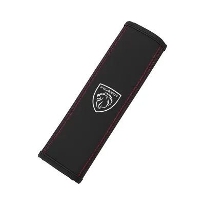 1PC Bọc Dây An Toàn Ô Tô Cho Xe Peugeot 206 208 207 3008 308 2008 107 508 607 106 406 407 307 301 Phụ Kiện Nội Thất Da PU Màu Cognac/Đỏ/Đen/Nâu