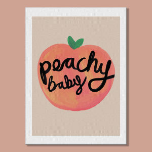 Cute Cartoon Style Abstract Unframed Canvas Wall Art Living Room Bedroom Modern Decorative Painting  Healing Style