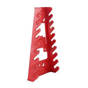 Red Wrench Organizer Plastic Wrench Organizer Tray Sockets Storage Tools Rack Sorter Standard Spanner Holders Wrench Holder