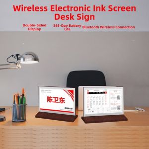 SHANSHUIJIAN | Intelligent Dual-sided E-ink Display Conference Nameplate