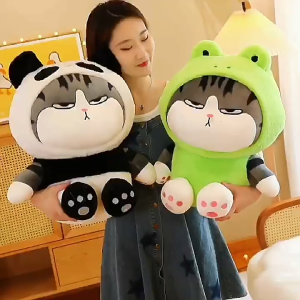 gấᴜ Bông Mèo Hoàng Thượng cosplay Thỏ Ếch Size 20-25cm Hàng QCCC lông mịn quà tặng sinh nhật cute