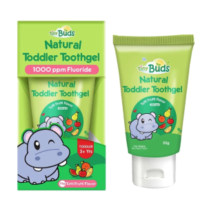 TinyBuds Natural Toddler Toothgel Tutti Frutti Flavor 55g