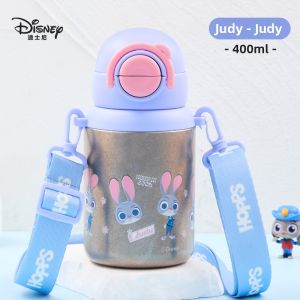 Cốc Giữ Nhiệt Trẻ Em Titanium Hình Cartoon Đôi Nắp Uống Di Động