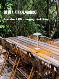 D077 Đèn bàn sạc không dây Amazon ánh sáng 3 màu bảo vệ mắt đèn ngủ phòng ngủ đèn trang trí quán bar nhà hàng đèn ngủ trang trí