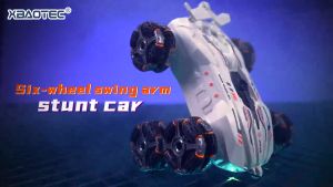 Jojotoy Mainan Mobil Remote Control RC 2.4G 6Roda Mobil climbing off-road 6WD Dengan Lampu+Spray+Musik Rotasi 360° Car Drift