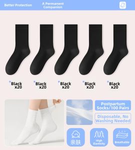 DEBEIJIE | Disposable No-Wash Breathable Antiodor Maternity Ankle Socks