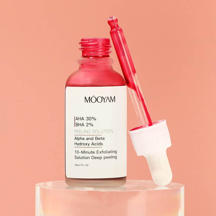MOOYAM AHA 30% + BHA 2% Peeling Solutions, 30% AHA Glycolic Acid Peel ...