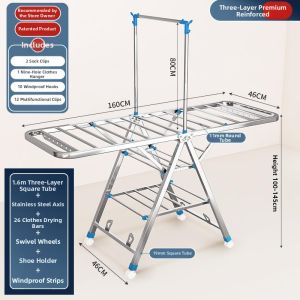 Movable Drying Rack Stainless Steel