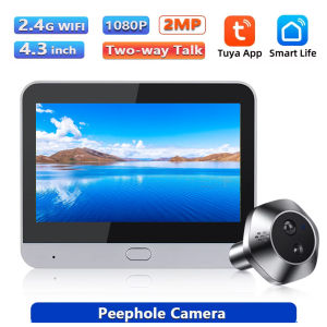Hollarm Tuya WiFi Door Peephole Camera Smart Radar Digital Door Camera Smart Life Motion Detect Video Intercom For Home Security