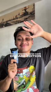 ERMADE Sabun Pembersih Muka Pria | Bright & Glow Deep Cleansing Facial Wash for Men