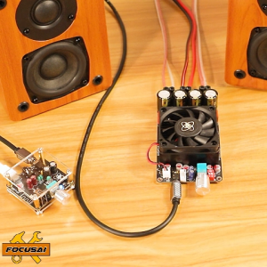 XY-AP3002 บอร์ดเครื่องขยายเสียงดิจิตอลด้านหลังบริสุทธิ์ TPA3255 กำลังสูง 300W*2 สะพานโมโน 600W ไม่มี POP แหล่งจ่ายไฟ DC18-51V/10A