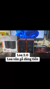 Loa vi tính Bộ loa đôi mini đèn Led 7 màu E-1053 âm lượng lớn chất lượng cao siêu trầm bền bỉ và mạnh mẽ