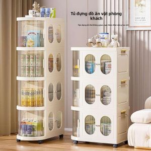 Folding Large Capacity Rotatable Baby Storage Cabinet