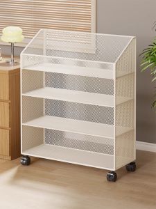 WUBUWEI | Portable Storage Shelf for Newspapers and Books Rollable Under Desk