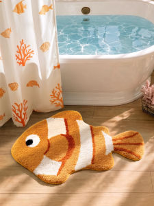 Dajiang (大江) | Fun Clownfish Shaped Velvet Bedroom and Bathroom Carpet