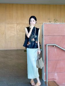 QFN | Chinese Traditional Tang Style Women Two-Piece Set