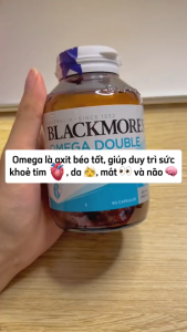 Viên Uống Blackmores Omega Double High Strength Fish Oil 90 Viên Bổ Sung Omega 3 Gấp Đôi Tốt Cho Tim Mạch Não & Da (DATE 09/2029)