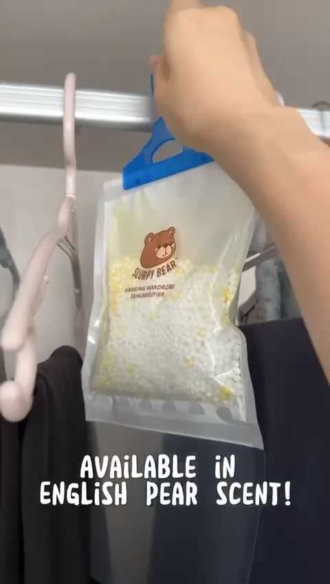 SLURPY BEAR Hanging Wardrobe Dehumidifier Moisture Absorber