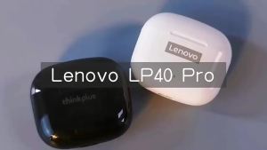 Lenovo | New Lenovo LP40 Pro Bluetooth V5.3 Earphones Punchy Bass Sound Headset Full Compatible Low Latency Game Sports Music Headphones