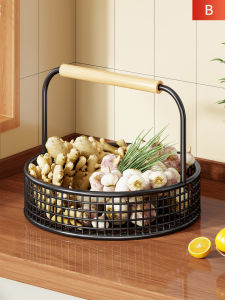 WUBUWEI | Metallic Garlic Ginger Onion Organizer Storage Box