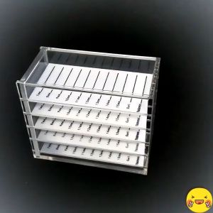 กล่องเก็บขนตาปลอม  ชั้นเก็บขนตา มี 3 สี 5 ชั้น มีฝาเปิด-ปิด ใช่งานง่าย