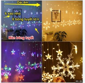 ĐÈN LED TRANG TRÍ RÈM 3M 12 DÂY THẢ CÓ NHIỀU KIỂU TRANG TRÍ NHÀ CỬA Quán Cafe