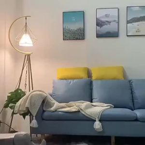 OXO Nordic French Floor Lamp Living Room Sofa Bedroom Floor Bedside Lamp Storage Rack Creative Smart Vertical Table Lamp