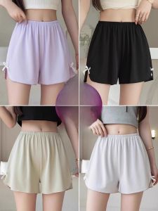 MiiOW | Quần an toàn mùa hè bằng lụa băng rộng rãi cho nữ cỡ lớn mặc ở nhà quần lót cơ bản chống ánh sáng