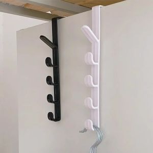 Long Row Door Back Hooks Bag Hat Storage Rack Wall Mounted Clothes Hanger Organizer Plastic Material Heavy Duty for Home Use