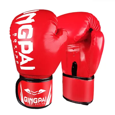 GINGPAI | Children and Adult Boxing Gloves for Muay Thai Combat Free Fighting Comprehensive Training Home Use Gym