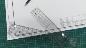 20/30 cm Transparent Acrylic Straight Ruler with Grid Ideal for Students Sewing Cutting Anime Drawing and Measuring Tools