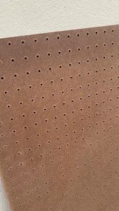 กระดานอัดเจาะรู Pegboard หนา 3 มิล กระดานเพ็กบอร์ดทำจากแผ่นไม้MDF แขวนเก็บอุปกรณ์ แขวนเครื่องมือช่าง