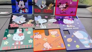 เฟรมเกณฑ์มาตรฐานภาษีรถยนต์ 3มม ความหนามาก อะคริลิคกริด มีความปลอดภัย ไม่ต้องติดตั้งติดตาม