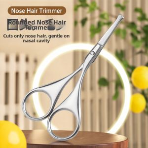 IMLUCKY | Stainless Steel Round Tip Safe Mens Nose Hair Trimmer