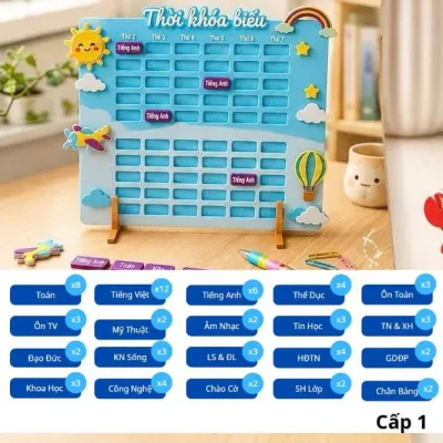 Thời Khoá Biểu in 3D tiện lợi có thể thay đổi tháo lắp dễ dàng