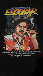 Kaos Pablo Escobar Uniseks Katun Combed 24s Premium